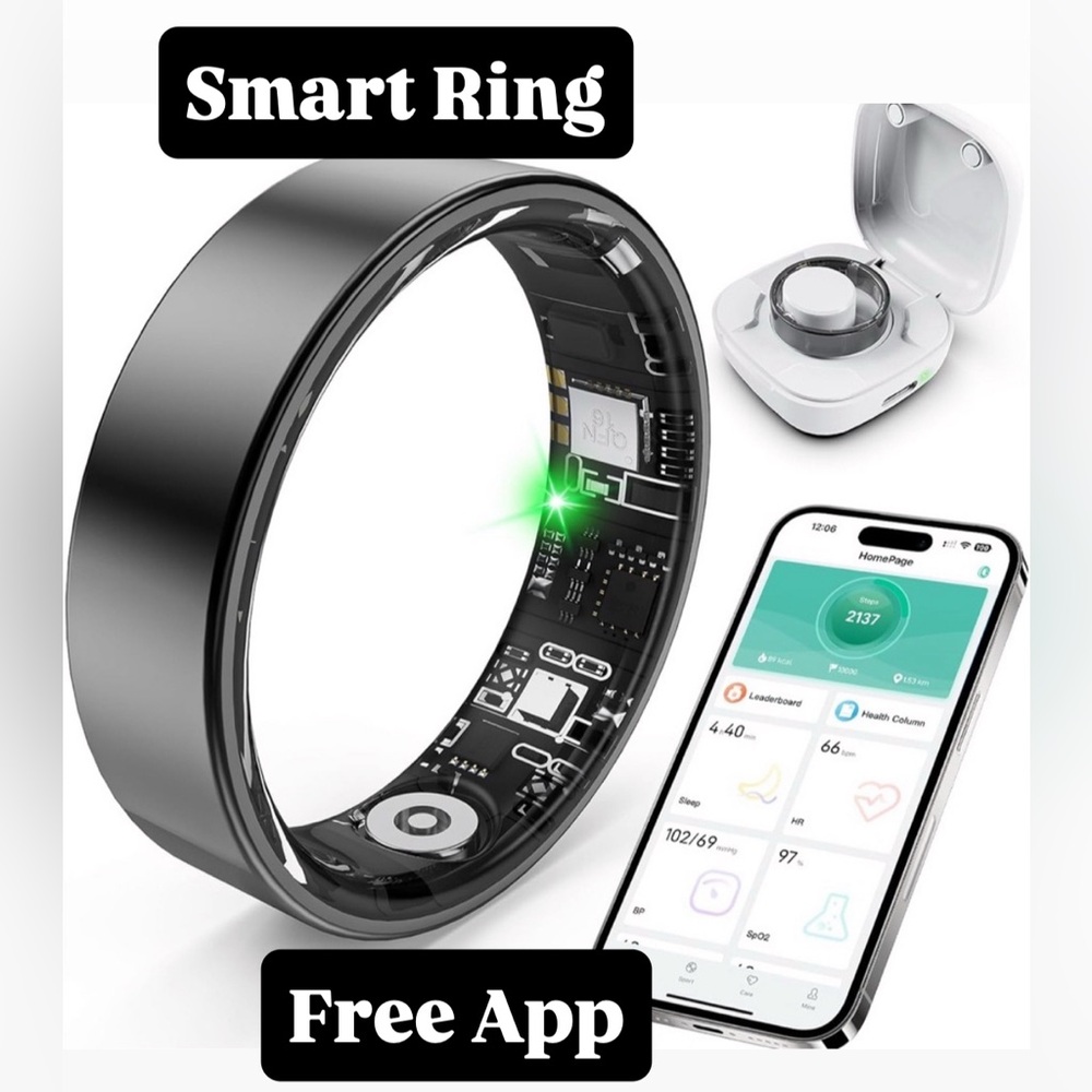 Smart Ring in Color Gold Size 8